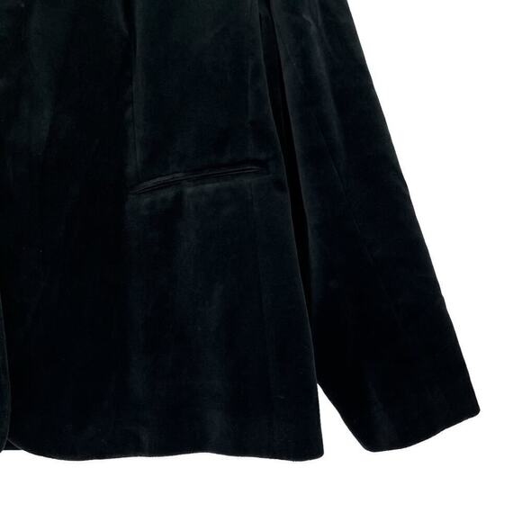 J.Crew Blazer Parke Velvet‎ Black Jacket Women’s Size 22 - Picture 4 of 10